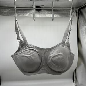 Breezies Comfort Zone Full Coverage Underwire T-Shirt Bra Grey Shadow, 40 C